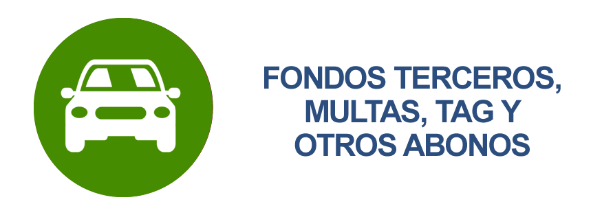 FONDOS TERCEROS, MULTAS, TAG Y OTROS ABONOS